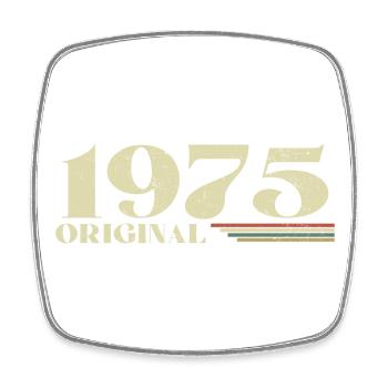 Original 1975 Jahrgang 1975 Jubiläum 1975 Retro - Viereckiger Kühlschrankmagnet - Weiß - Vorne