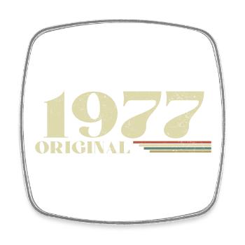 Original 1977 Vintage 1977 Birthday 1977 Retro - Square fridge magnet - white - Front