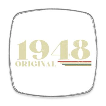 Original 1948 Vintage 1948 Birthday 1948 Retro - Square fridge magnet - white - Front