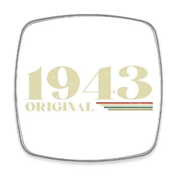 Original 1943 Vintage 1943 anniversaire 1943 rétro - Magnet carré - blanc - Devant
