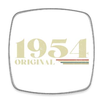 Original 1954 Vintage 1954 Birthday 1954 Retro - Square fridge magnet - white - Front