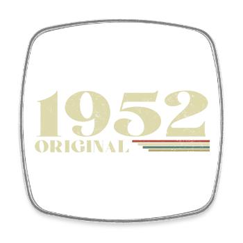 Original 1952 Jahrgang 1952 Geburtstag 1952 Retro - Viereckiger Kühlschrankmagnet - Weiß - Vorne
