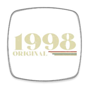 Original 1998 Jahrgang 1998 Retro Geburtstag 1998 - Viereckiger Kühlschrankmagnet - Weiß - Vorne