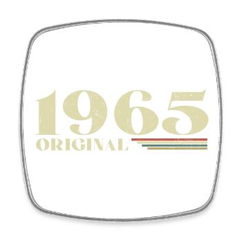 Original 1965 Jahrgang 1965 Geburtstag 1965 Retro - Viereckiger Kühlschrankmagnet - Weiß - Vorne