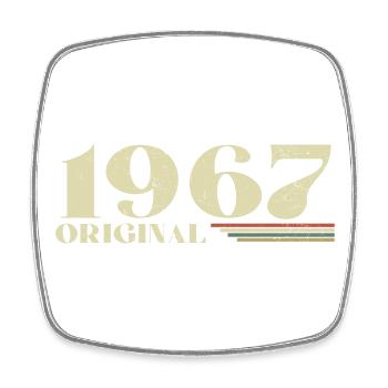 Original 1967 Jahrgang 1967 Geburtstag 1967 Retro - Viereckiger Kühlschrankmagnet - Weiß - Vorne