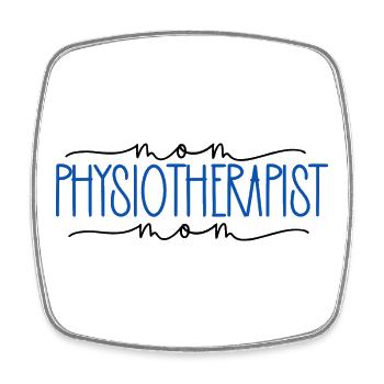 Physiotherapist stolze Mama süßes Geschenk - Viereckiger Kühlschrankmagnet - Weiß - Vorne