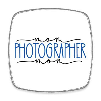 Photographe Fière Maman Mignon Cadeau - Magnet carré - blanc - Devant