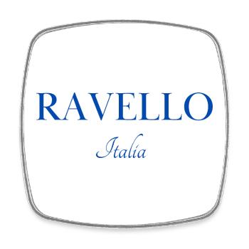 Elegantes Ravello Italia, Kunst an der Riviera - Viereckiger Kühlschrankmagnet - Weiß - Vorne