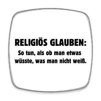 Croyance religieuse - Magnet carré - blanc - Devant