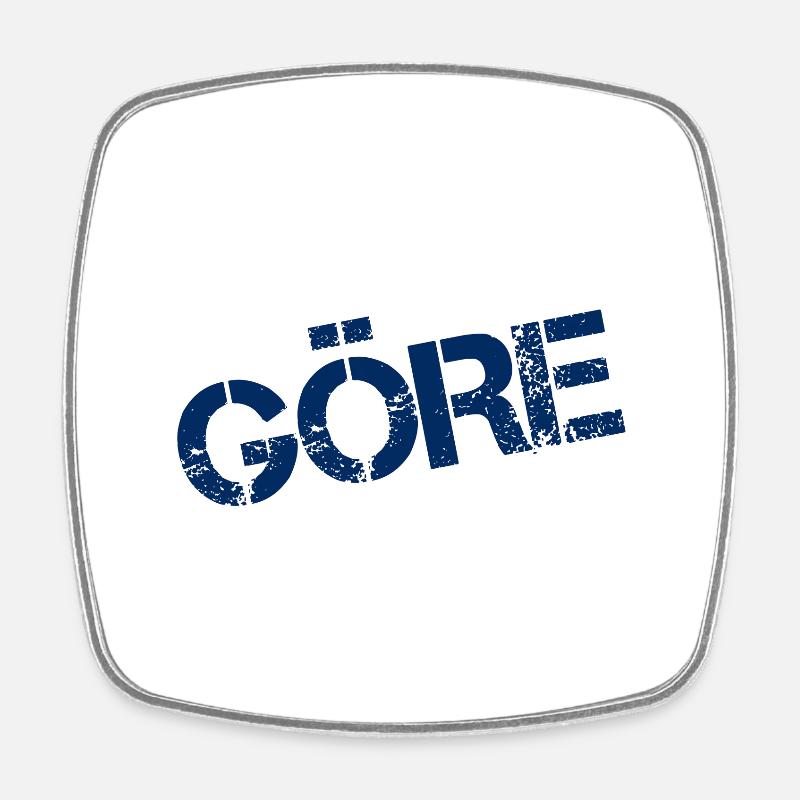 GÖRE - Viereckiger Kühlschrankmagnet - Weiß