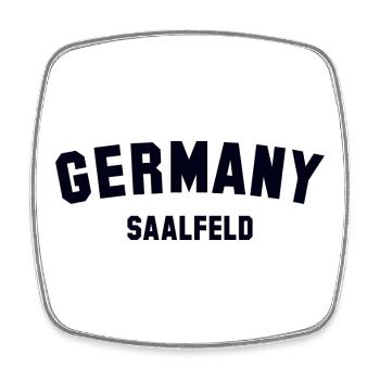 SAALFELD Germany - Viereckiger Kühlschrankmagnet - Weiß - Vorne