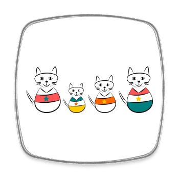 anniversary. Anniversary Decade. humor. funny - Square fridge magnet - white - Front