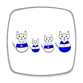 anniversary. Anniversary Decade. humor. funny - Square fridge magnet - white - Front