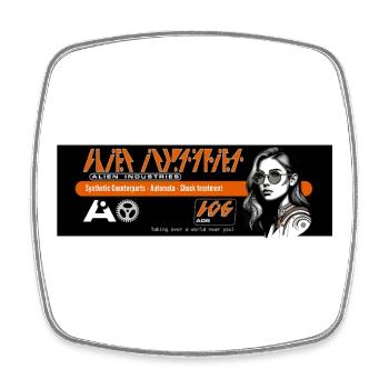 ai shock treatment a06 - Square fridge magnet - white - Front