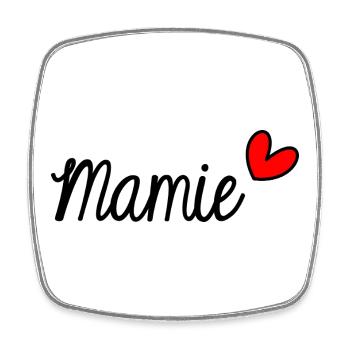 MAMIE. MAMAN. GRAND-MERE. FÊTE DES MÈRES - Magnet carré - blanc - Devant