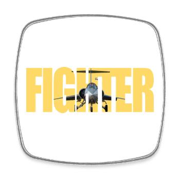 Fighter F-104 Starfighter - Viereckiger Kühlschrankmagnet - Weiß - Vorne