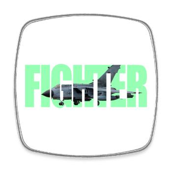 Fighter Tornado - Square fridge magnet - white - Front