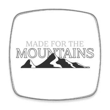 Made For The Mountains - Square fridge magnet - white - Front