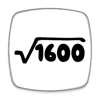 40th Birthday - Anniversary - Square fridge magnet - white - Front