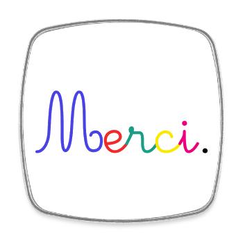 GELIEBTE. MEISTER. VIELEN DANK. DANKE HERRIN. GESCHENK. - Viereckiger Kühlschrankmagnet - Weiß - Vorne