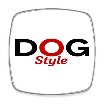 Dogstyle - Square fridge magnet - white - Front