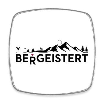 Bergeistert Nature Tranquillité Montagnes - Magnet carré - blanc - Devant