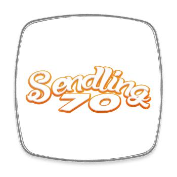 Sendling seventy 70 Candy Munich089 Minga 089 - Square fridge magnet - white - Front