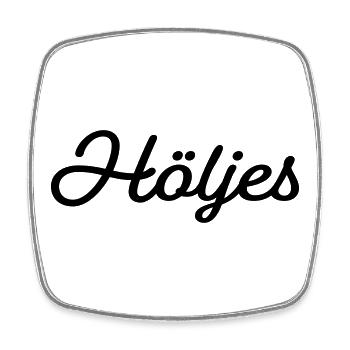 Cover black - Square fridge magnet - white - Front