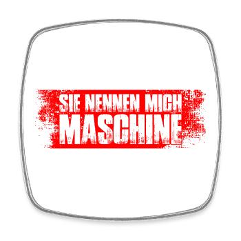 Bodybuilding Bodybuilder Gym Kraftsport Maschine - Viereckiger Kühlschrankmagnet - Weiß - Vorne