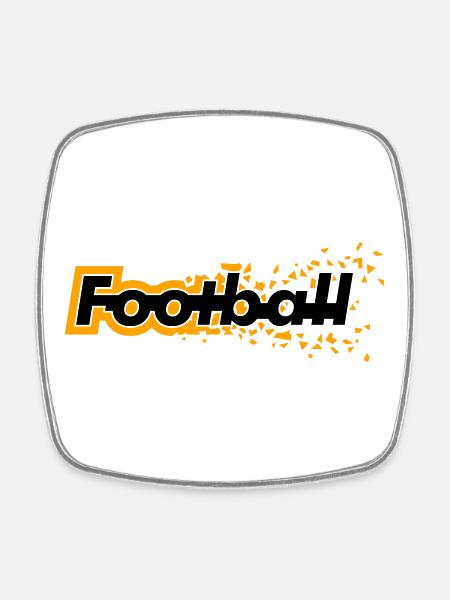 Football - Magnet carré - blanc