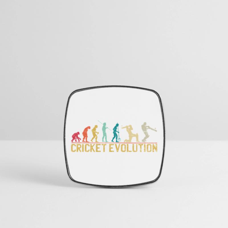 Cricket Evolution Themed Design Square fridge magnet