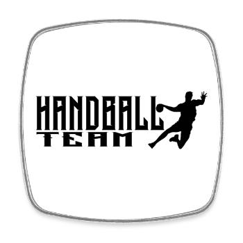Handball Team - Viereckiger Kühlschrankmagnet - Weiß - Vorne