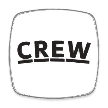 crew - Square fridge magnet - white - Front
