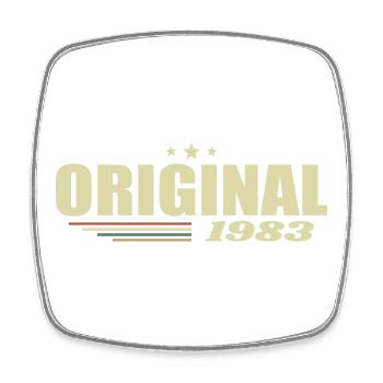 42. Geburtstag 42 Jahre Original 1983 - Viereckiger Kühlschrankmagnet - Weiß - Vorne