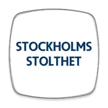 Stockholmer Stolz - Viereckiger Kühlschrankmagnet - Weiß - Vorne