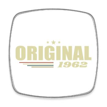 63. Geburtstag 63 Jahre Original 1962 - Viereckiger Kühlschrankmagnet - Weiß - Vorne
