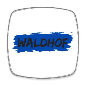 Waldhof - Viereckiger Kühlschrankmagnet - Weiß - Vorne