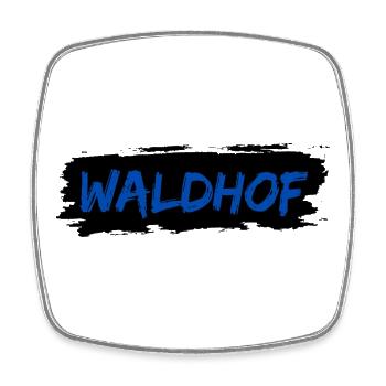 Waldhof - Viereckiger Kühlschrankmagnet - Weiß - Vorne