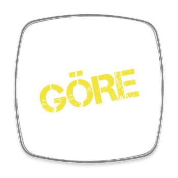 GÖRE - Viereckiger Kühlschrankmagnet - Weiß - Vorne