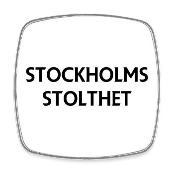 Fierté de Stockholm - Magnet carré - blanc - Devant