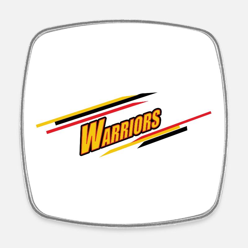 Vivid Warrior Emblem - Square fridge magnet - white