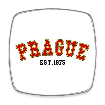Prague_Est_1975 - Viereckiger Kühlschrankmagnet - Weiß - Vorne