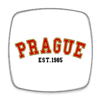Prague_Est_1985 - Viereckiger Kühlschrankmagnet - Weiß - Vorne