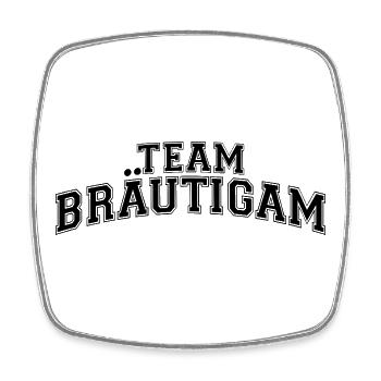 JGA Junggesellenabschied - Team Bräutigam - Viereckiger Kühlschrankmagnet - Weiß - Vorne