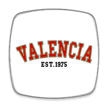 Valencia Gegründet 1975 - Viereckiger Kühlschrankmagnet - Weiß - Vorne