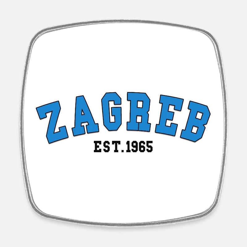 Zagreb Est.1965 - Square fridge magnet - white