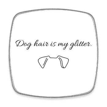 Funny saying for all dog owners - Square fridge magnet - white - Front