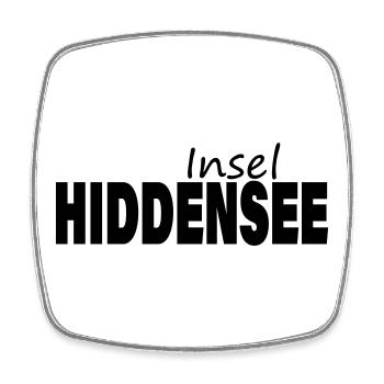 HIDDENSEE - Viereckiger Kühlschrankmagnet - Weiß - Vorne