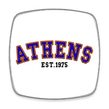 Athens Est.1975 - Square fridge magnet - white - Front