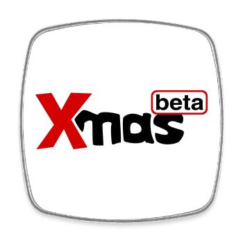 Noël bêta - Magnet carré - blanc - Devant